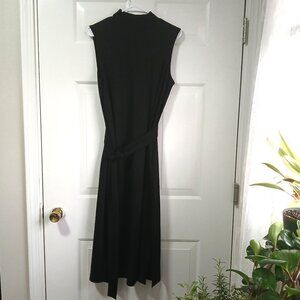 Prologue Black Mock Turtleneck Body Con Knit Midi Dres Size Large